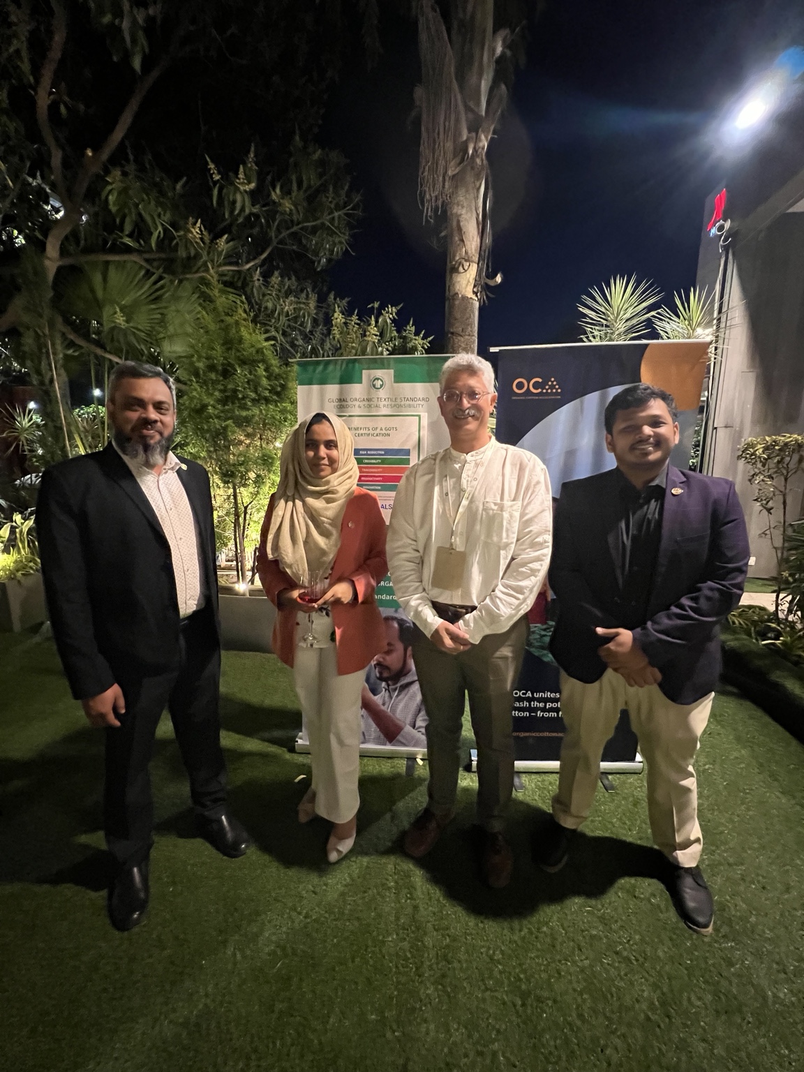 Md Rashedul Islam attending an organic and textile sustainability conference in Indore, India